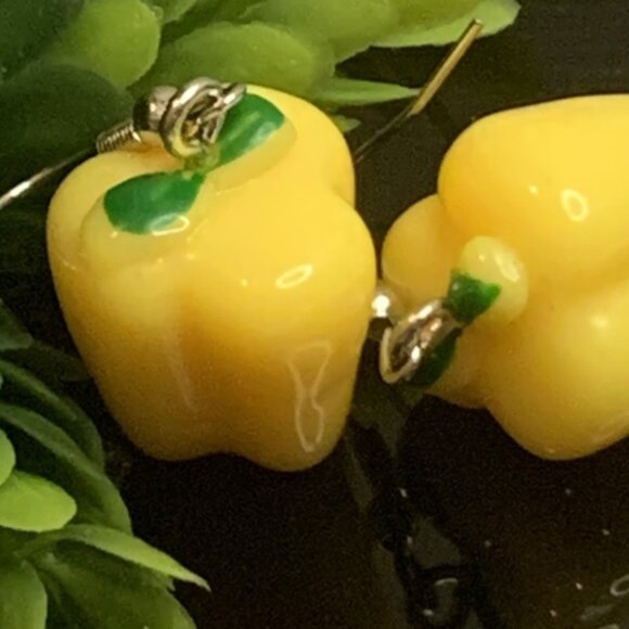Green Pepper Earring, Funny Food Earring, Gift Idea, Food Jewelry, Chef … - Picture 4 of 8